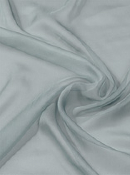 Seide (Meterware) Chiffon 3,5, möwengrau; 110
