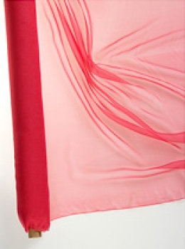 Seide (Meterware) Chiffon 3,5, azalee; 110