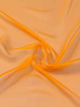 Seide (Meterware) Chiffon 3,5, mandarine; 110