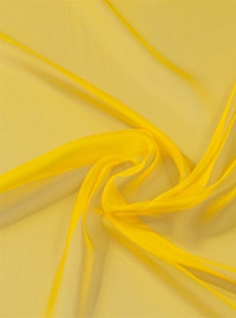 Seide (Meterware) Chiffon 3,5, sonnenblume; 110