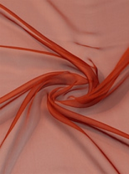 Seide (Meterware) Chiffon 3,5, rost; 110