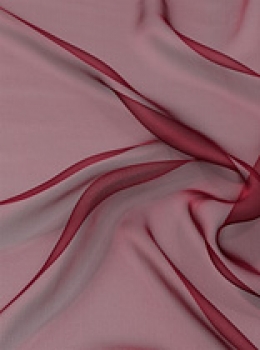 Seide (Meterware) Chiffon 3,5, bordeaux; 110