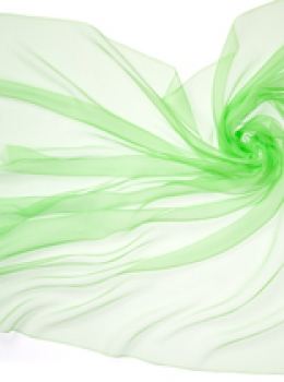 Seide (Meterware) Chiffon 3,5, neongrün; 110