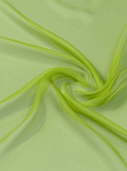 Seide (Meterware) Chiffon 3,5, limone; 110