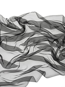 Seide (Meterware) Chiffon 3,5, schwarz; 110