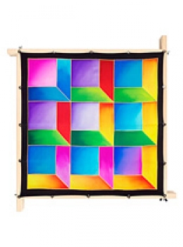 Preview: Gutta-Nickituch IDEEN 55x55 Pongé 08, gold;  "Spaces"