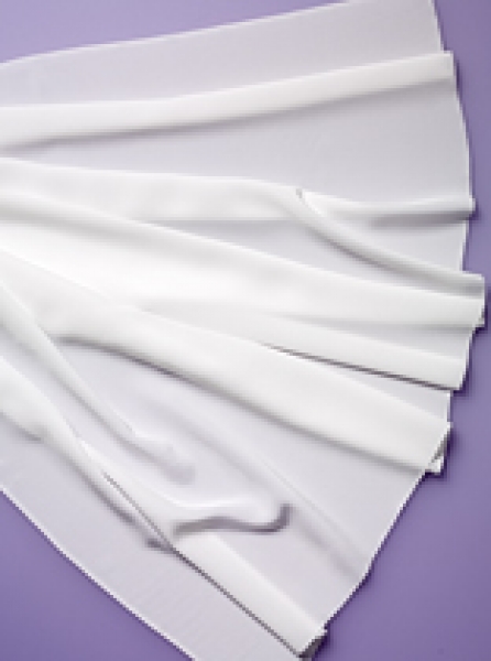 Seide (Meterware) Crêpe de Chine 14. naturweiß; 140