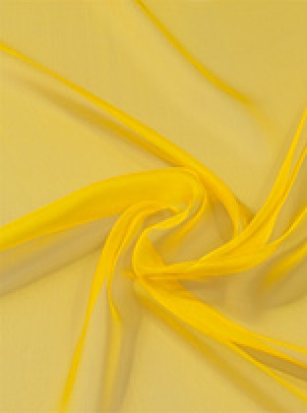 Seide (Meterware) Chiffon 3,5, sonnenblume; 110