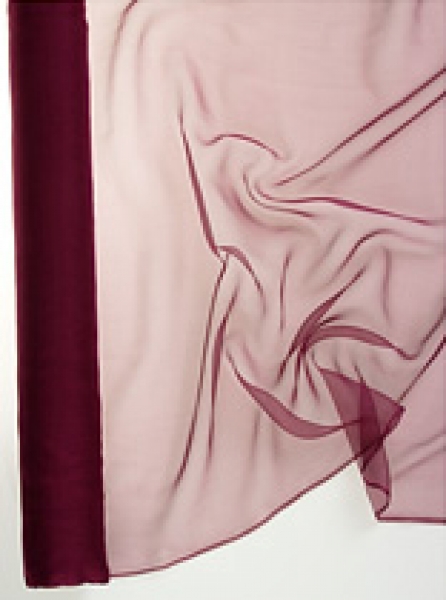 Seide (Meterware) Chiffon 3,5, purpur; 110
