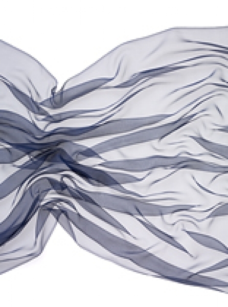 Seide (Meterware) Chiffon 3,5, nachtblau; 110