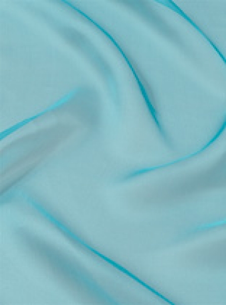 Seide (Meterware) Chiffon 3,5, türkis; 110