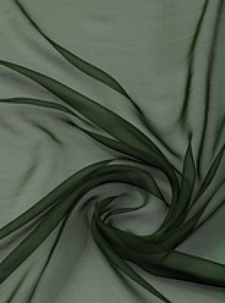 Seide (Meterware) Chiffon 3,5, tanne; 110