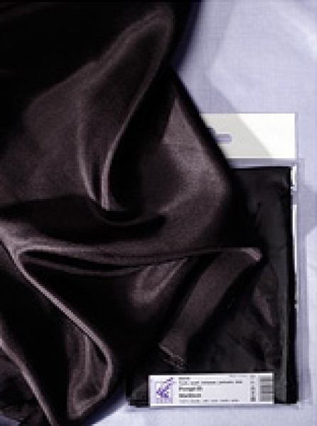 Tuch IDEEN 90x90 Pongé 05, schwarz